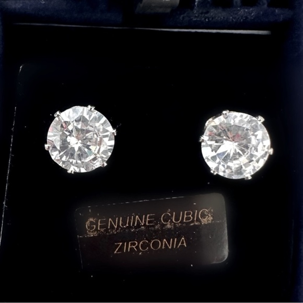 GENUINE‎ CUBIC ZIRCONIA EARRINGS